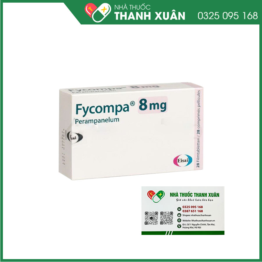 Fycompa 8mg điều trị bổ trợ cơn động kinh